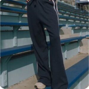 Daily Drills Thermal Track Pant Denim with white stripe